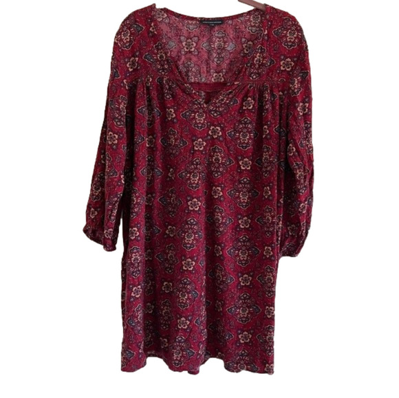 AMERICAN eagle outfitter women’s tunic dress size large red - Picture 1 of 4